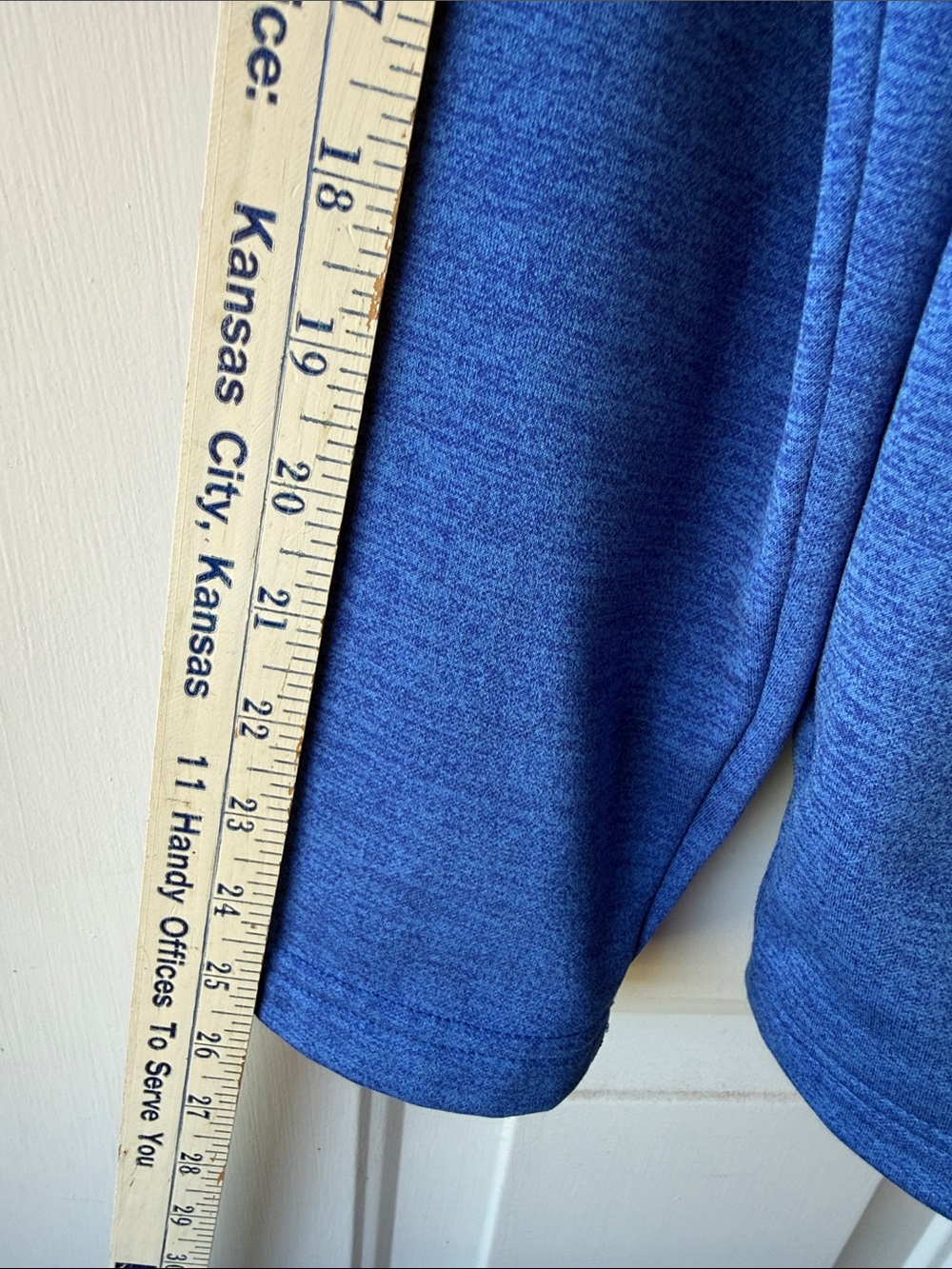 Callaway Heather Royal Blue Quarter-Zip Pullover - Picture 8 of 9